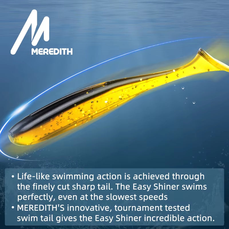 MEREDITH Easy Shiner Fishing Lures - Versatile Silicone & Plastic Wobblers for Carp Fishing (Available in 50mm, 65mm, 75mm, 100mm)