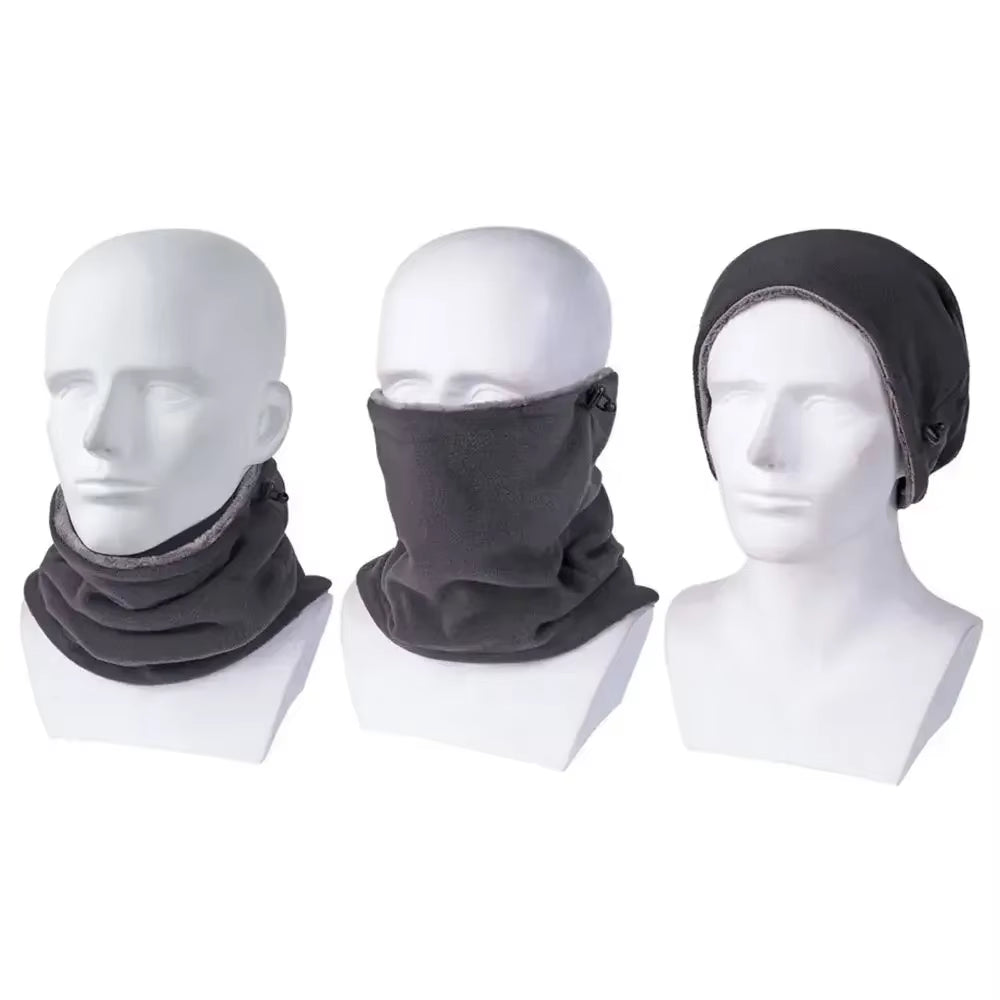Ultimate Fleece Winter Motorcycle Mask - Windproof Neck Warmer & Balaclava for Outdoor Adventures, Camping, Hiking & Cycling