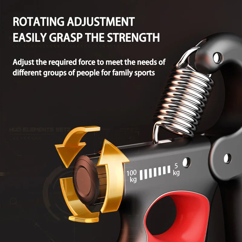 Ultimate Adjustable Grip Strengthener for Muscle Recovery - 5-150Kg Hand Exercise Tool