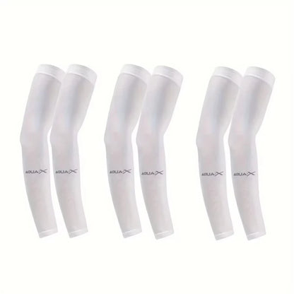 Ultimate 3-Pack Ice Silk Sun Protection Arm Sleeves for Men and Women - Perfect for Outdoor Cycling!