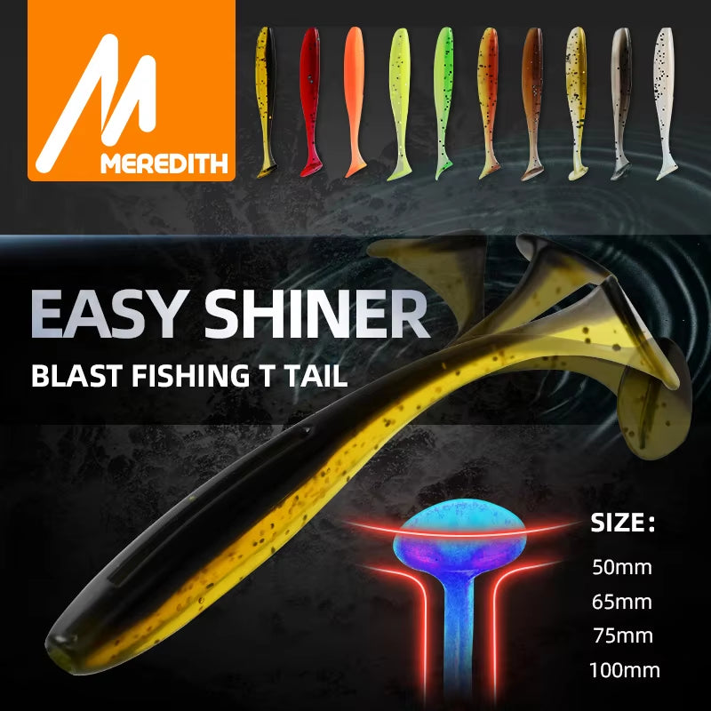 MEREDITH Easy Shiner Fishing Lures - Versatile Silicone & Plastic Wobblers for Carp Fishing (Available in 50mm, 65mm, 75mm, 100mm)
