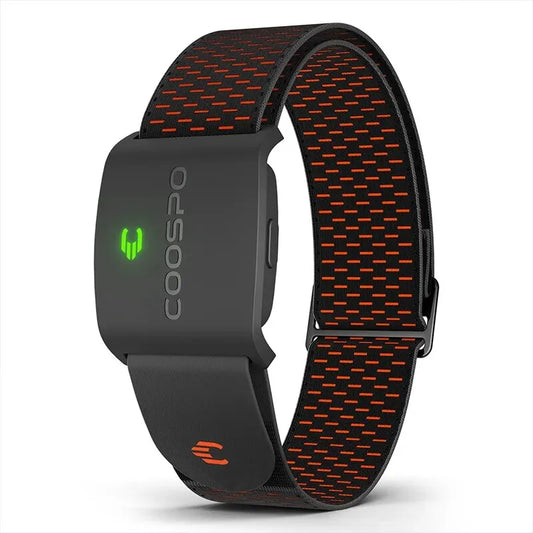 COOSPO HW9 Armband Heart Rate Monitor - Accurate HR Zones & Calorie Tracking, Compatible with BLE5.0 & ANT+ for Peloton, Zwift, and Wahoo